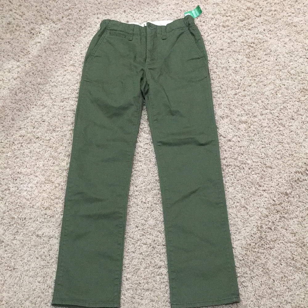 GAP Green Straight-Leg SLIM jeans
